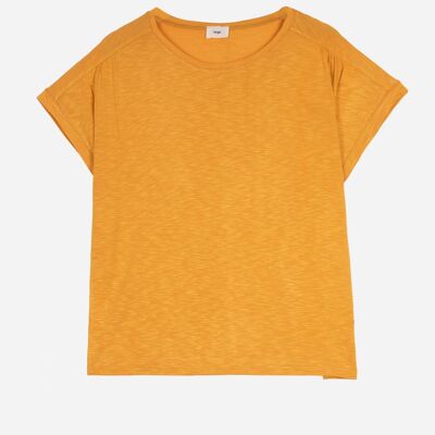 TEMAY saffron sleeveless t-shirt
