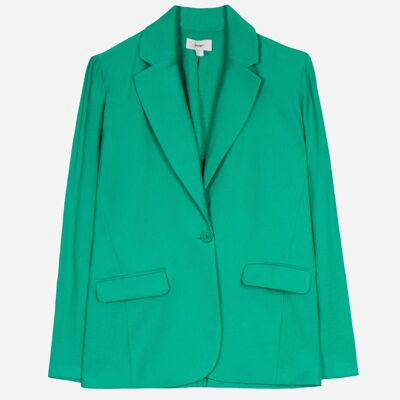 ZYMA mint plain suit jacket