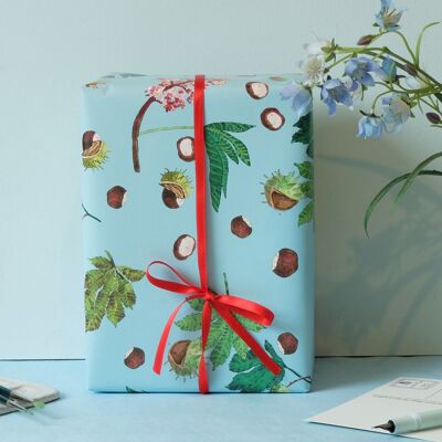Chestnut wrapping paper as sheets