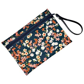 Pochette M, "Marguerite" marine