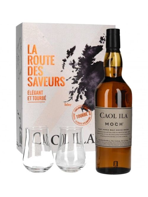 Caol Ila Moch - Scotch Whisky - Coffret 2 Verres Route des Saveurs