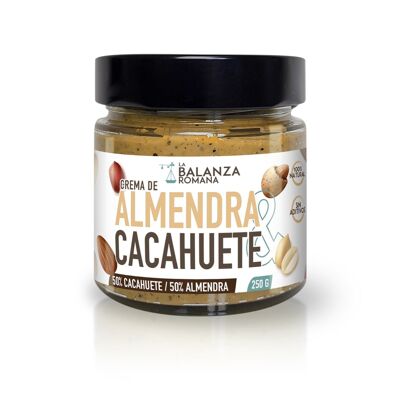 Crema natural de almendra y cacahuete - 250gr - 100% natural