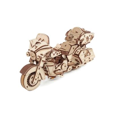 Bici da puzzle meccanica in legno 3D Eco Wood Art fai da te, 3007, 22.6×8.4×12.3 cm