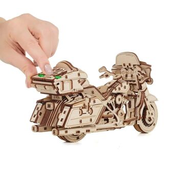 DIY Eco Wood Art 3D Puzzle mécanique en bois Vélo, 3007, 22.6×8.4×12.3 cm 3