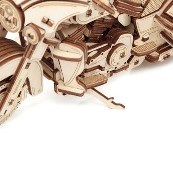 DIY Eco Wood Art 3D Puzzle mécanique en bois Vélo, 3007, 22.6×8.4×12.3 cm 4