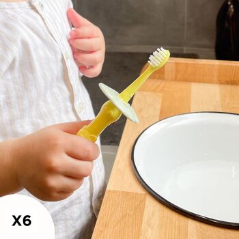 Brosse à dents bébé – premières quenottes x2 – extrasouple 1