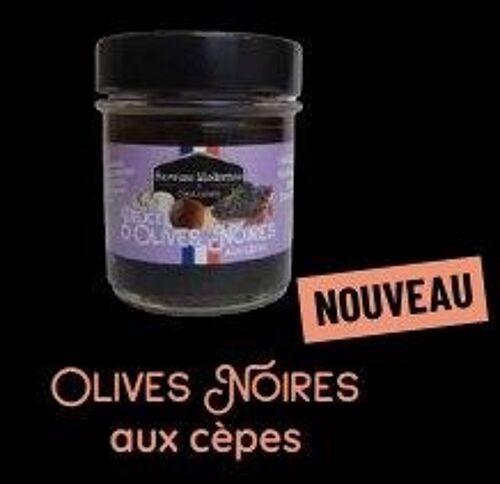 Tartinable olives noires aux cèpes