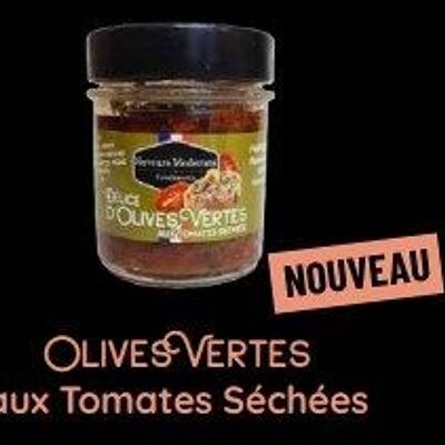 Spreadable green olives with dried tomatoes