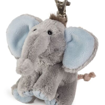 Plush keychain elephant "BabySugar" blue