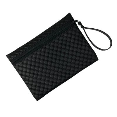 Pouch M, “Capiton” black