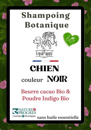 Shampoing naturel & biologique pour Chien "Poils Noirs"-Sans SCI 2