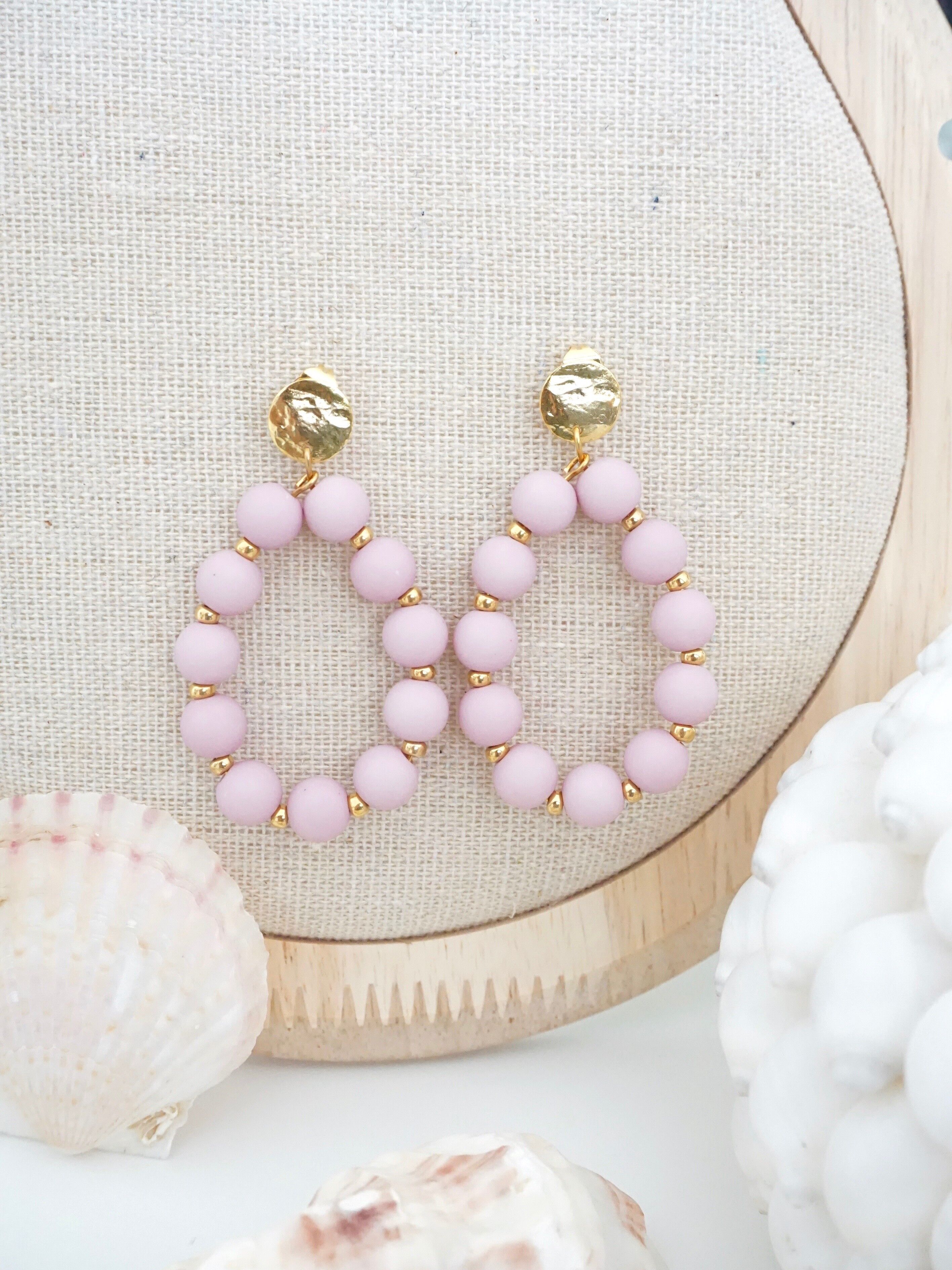 Regenbogen Monochrome Flieder Ohrringe