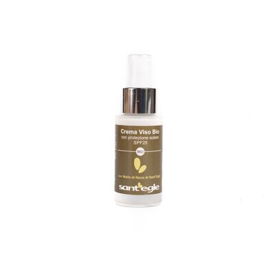 Organic Face Cream with SPF25 Sun Protection with St. Egle Walnut Hull, 30 ml