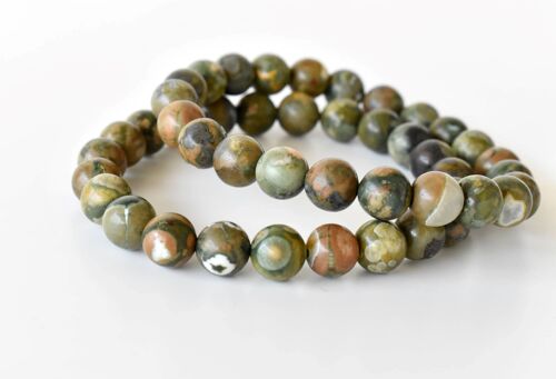 Ocean Jasper Bracelet, Crystal Bracelet (Mastering Fear and Passion)