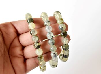 Phrenite Bracelet, Crystal Bracelet (Prosperity and Expansion) 9