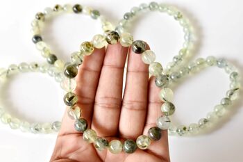 Phrenite Bracelet, Crystal Bracelet (Prosperity and Expansion) 10