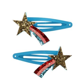 Barrettes à cheveux pailletées Shooting Star (lot de 2) 2