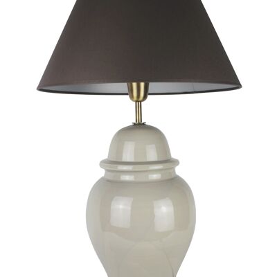 Table lamp lamp base ceramic temple vase gray 52 cm