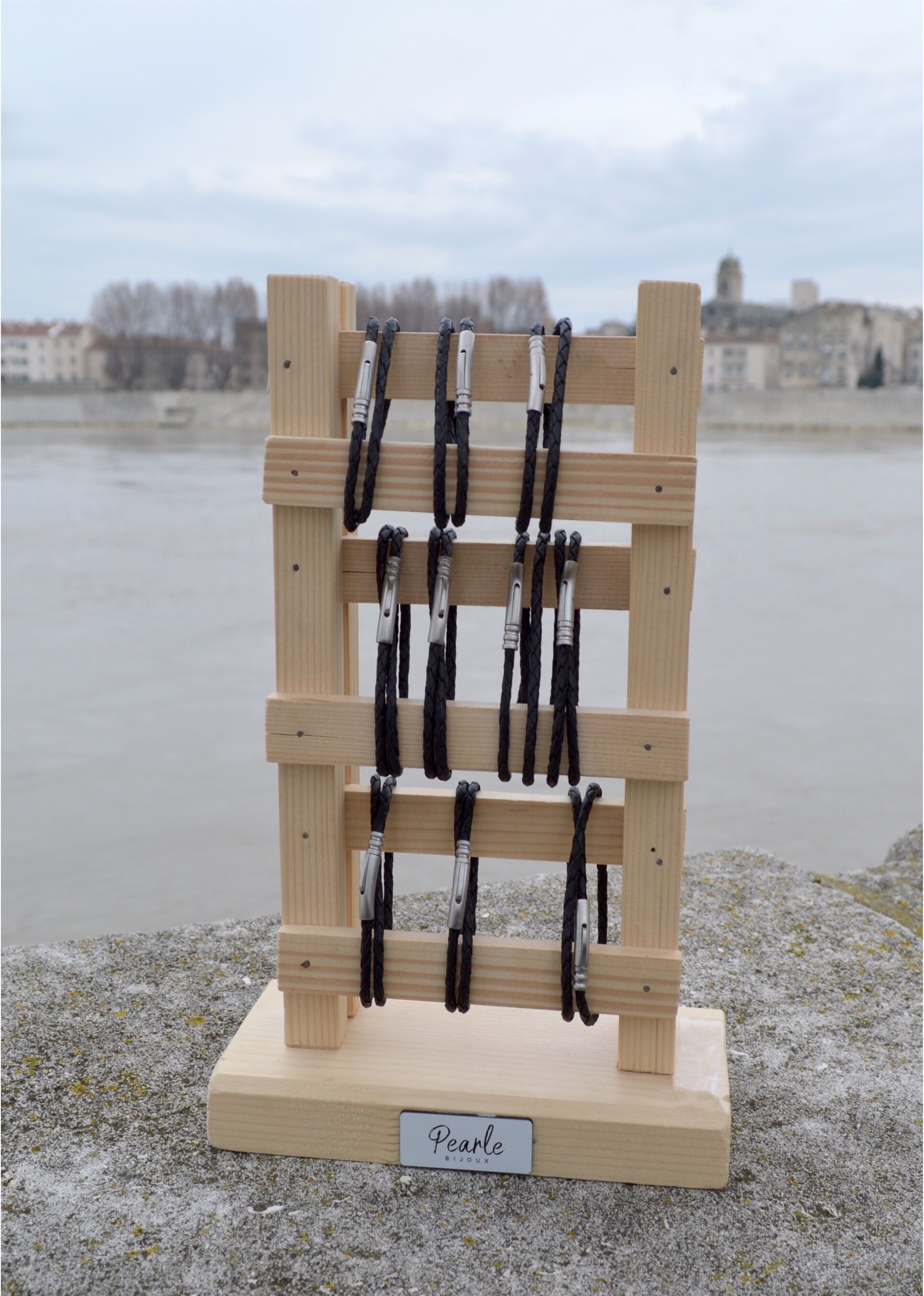 18 braccialetti intrecciati + espositore