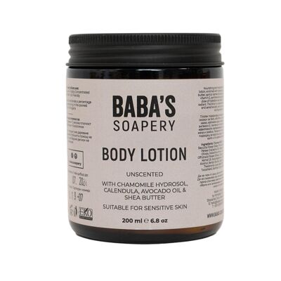 Body Lotion 200ml - unscented, for sensitive skin