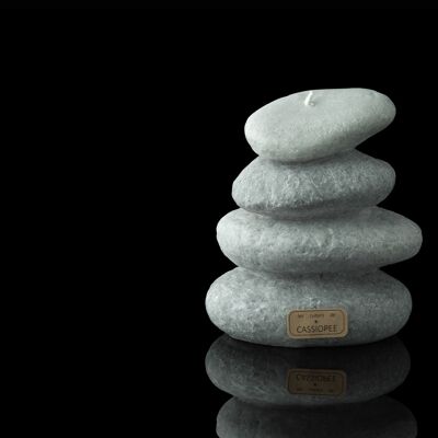 Pebble Cairn Candle - Mineral Collection