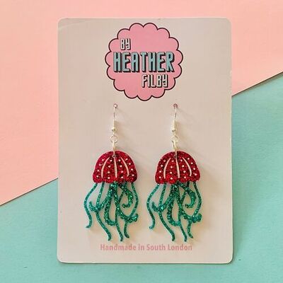 Jellyfish Glitter Earrings