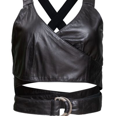 Edelina - bustier made of vegan leather