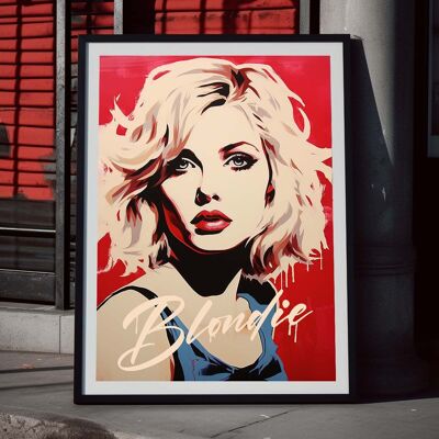 Blondie-Pop-Art-Plakat