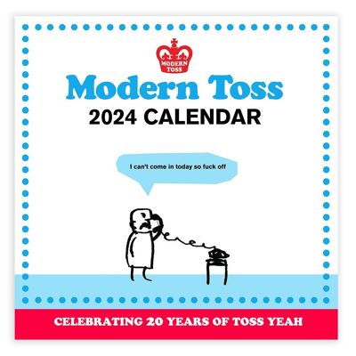 Moderner Toss-Kalender 2024