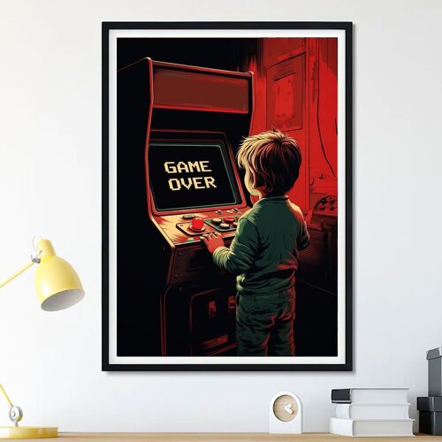 Póster Juego arcade terminado