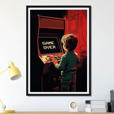 Poster Arcade-Spiel beendet