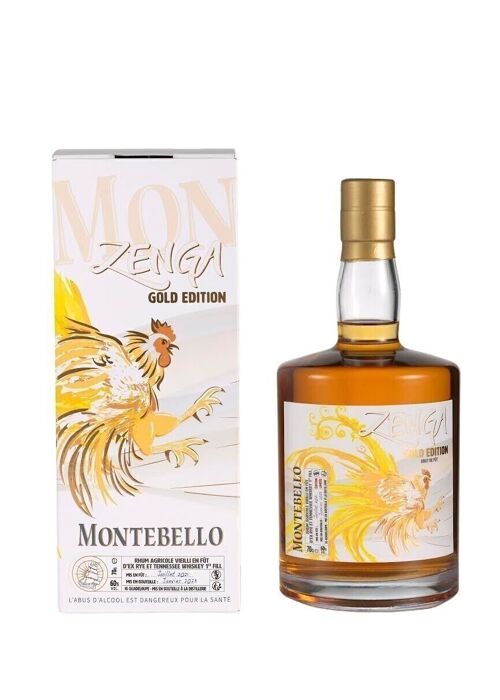 Montebello - Rhum Agricole Zenga Gold Vieilli en Fût d'Ex Rye et Tennesse Whiskey