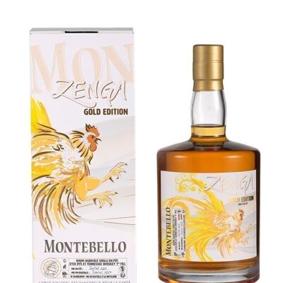 Montebello - Zenga Gold Agricole Rum Invecchiato in botti di Ex Rye e Tennesse Whiskey