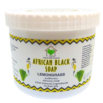 Savon Noir Africain Citronnelle 500g