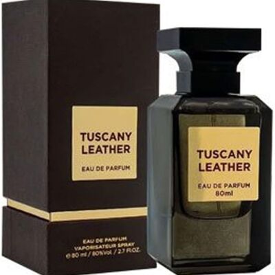 Eau de Parfum Tuscany Leather di Fragrance World - 80 ml