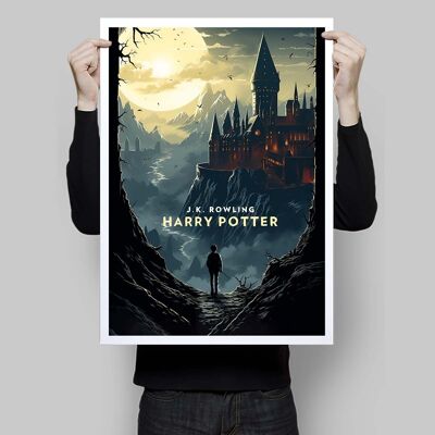 Harry in Hogwarts poster