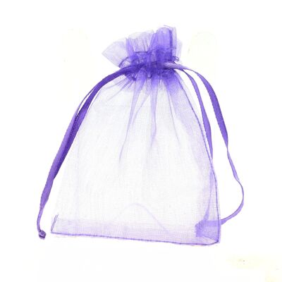 Bolsas de regalo de organza. 100 bolsas de organza de color lavanda para joyería, regalos. Bolsas de organza.