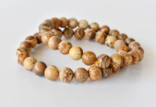 Picture Jasper Bracelet, Crystal Bracelet (Harmony and Visualization)