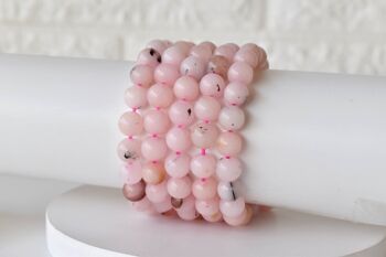 Pink Opal Bracelet, Crystal Bracelet (Mastering Fear and Wisdom) 3