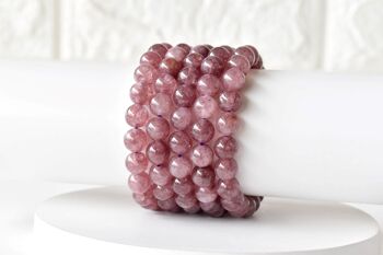 Pink Tourmaline Bracelet, Crystal Bracelet (Passion and Selflessness) 3