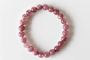 Pink Tourmaline Bracelet, Crystal Bracelet (Passion and Selflessness) 5