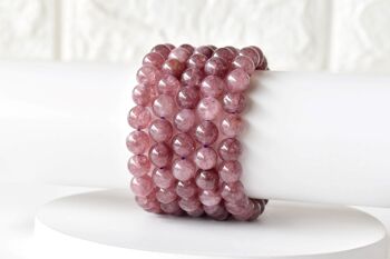 Pink Tourmaline Bracelet, Crystal Bracelet (Passion and Selflessness) 13