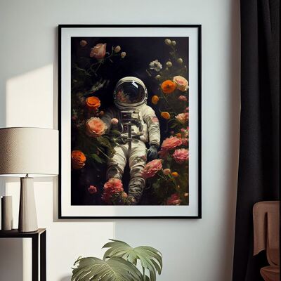 Póster Jardín espacial