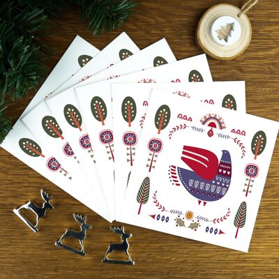 Art populaire, cartes de Noël de luxe