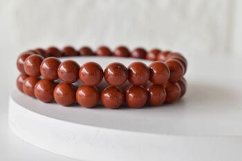 Red Jasper Bracelet, Crystal Bracelet (Manifestation and Inner Peace) 2