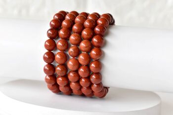 Red Jasper Bracelet, Crystal Bracelet (Manifestation and Inner Peace) 11