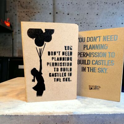 Banksy A5 Street Journal + Stencil - Non ti serve...