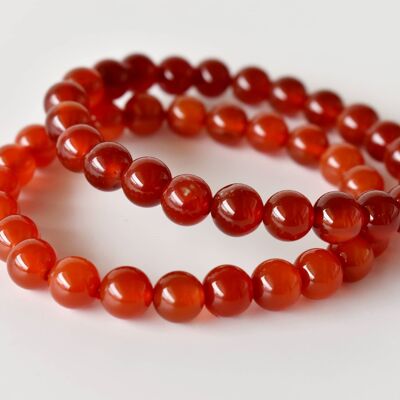 Red Onyx Bracelet, Crystal Bracelet (Spiritual Development and Prosperity)