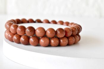 Red Sandstone Bracelet, Crystal Bracelet (Creativity and Truth) 2