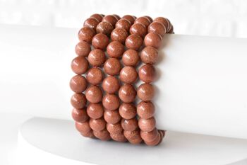 Red Sandstone Bracelet, Crystal Bracelet (Creativity and Truth) 3